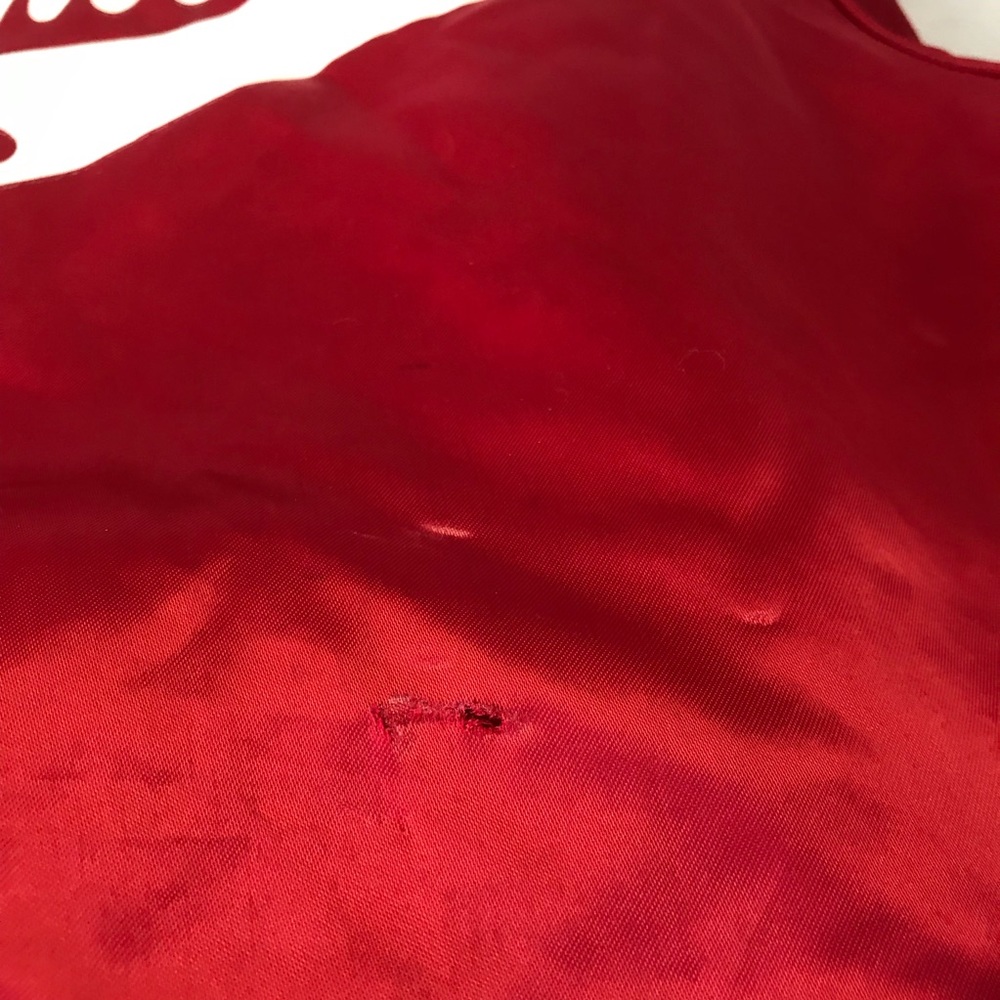 Vintage Red Bomber Jacket - Picture 12 of 13